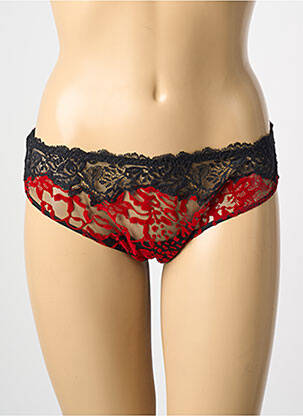 Tanga broderie noir AMBRA femme