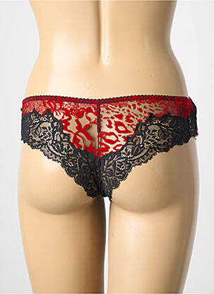 Tanga broderie noir AMBRA femme