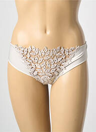 Tanga broderie argent AMBRA femme