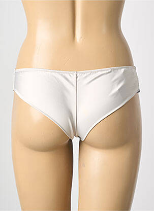 Tanga broderie argent AMBRA femme