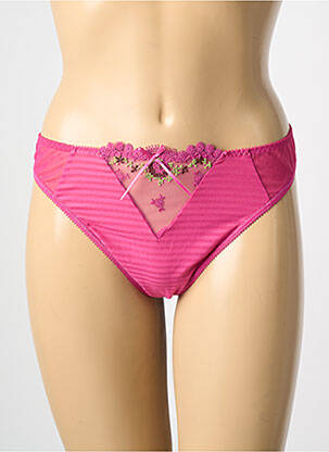 Tanga broderie rose EMPREINTE femme