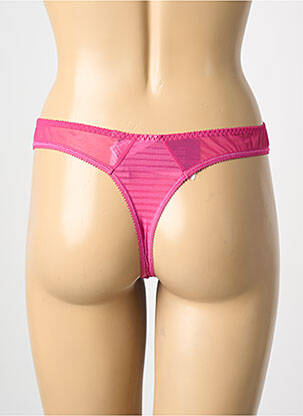Tanga broderie rose EMPREINTE femme