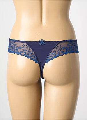 Tanga broderie bleu SIMONE PERELE femme