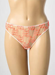 Tanga broderie rose SIMONE PERELE femme