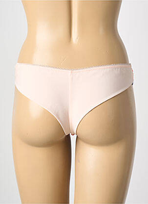 Tanga broderie rose SIMONE PERELE femme