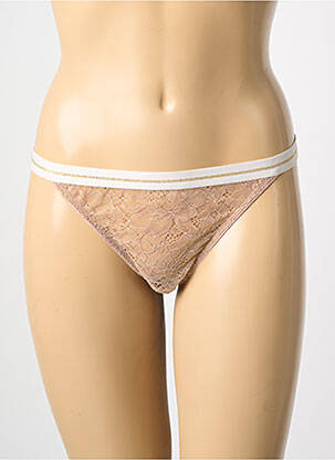 String broderie beige LOVE STORIES femme