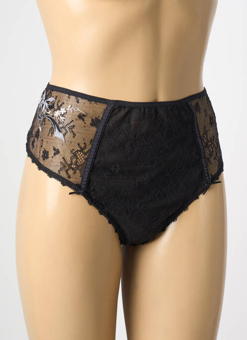 Culotte haute broderie noir EMPREINTE femme