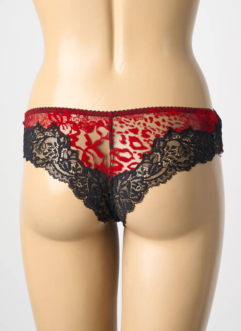 Tanga broderie noir AMBRA femme