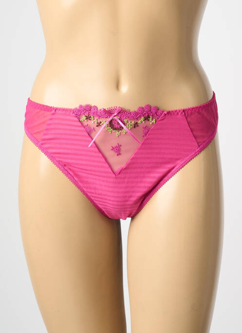 Tanga broderie rose EMPREINTE femme
