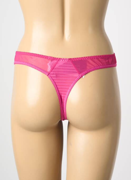 Tanga broderie rose EMPREINTE femme