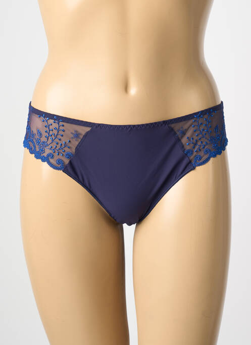 Tanga broderie bleu SIMONE PERELE femme