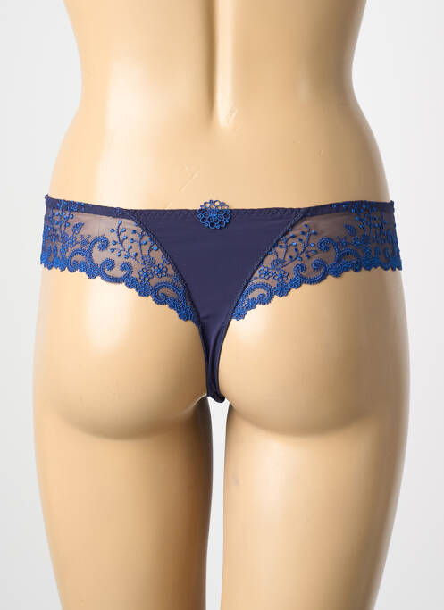 Tanga broderie bleu SIMONE PERELE femme