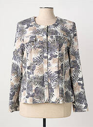 Veste casual col rond noir CHRISTINE LAURE femme
