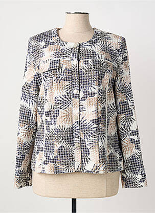 Veste casual epaulette noir CHRISTINE LAURE femme
