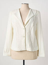 Veste casual coupe cintrée blanc CHRISTINE LAURE femme