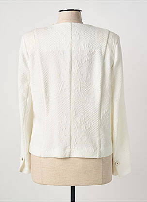 Veste casual coupe cintrée blanc CHRISTINE LAURE femme