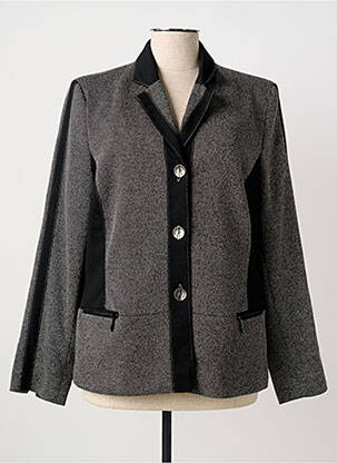 Veste casual finition intérieure doublée gris FRANCE RIVOIRE femme