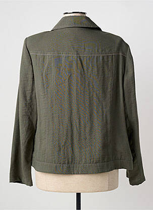 Veste casual coupe droite vert CHRISTINE LAURE femme