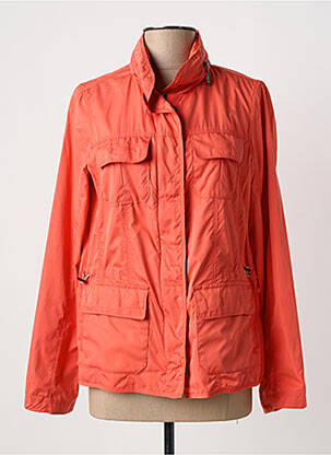 Coupe-vent manches longues a capuche orange REVER MILE femme