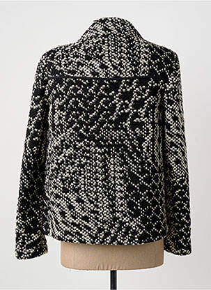 Veste casual col rond noir CHRISTINE LAURE femme