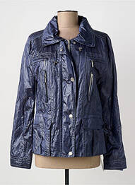 Veste casual coupe droite bleu WEGA FASHION femme