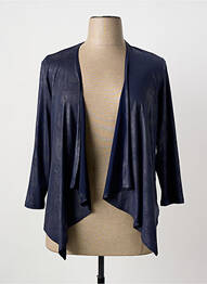 Veste casual coupe droite bleu FRANCE RIVOIRE femme