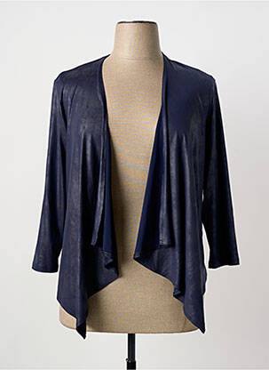 Veste casual coupe droite bleu FRANCE RIVOIRE femme