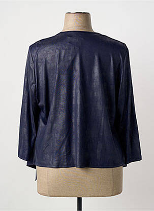 Veste casual coupe droite bleu FRANCE RIVOIRE femme