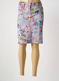 Jupe mi-longue taille normale bleu GRIFFON femme