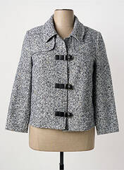 Manteau court gris CHRISTINE LAURE femme seconde vue