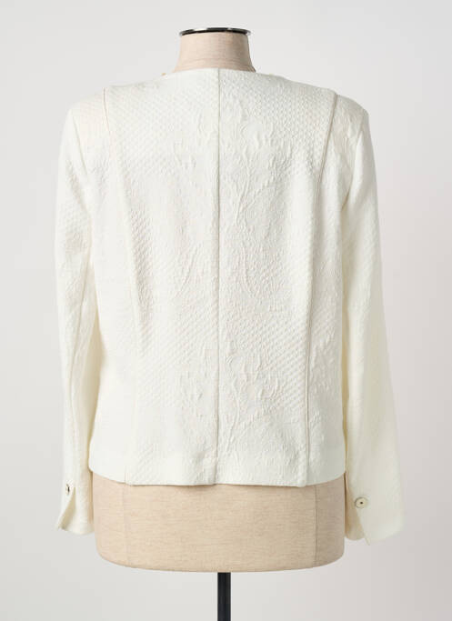 Veste casual coupe cintrée blanc CHRISTINE LAURE femme