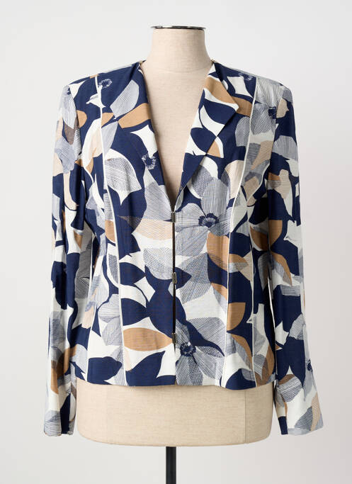 Veste casual coupe cintrée bleu CHRISTINE LAURE femme