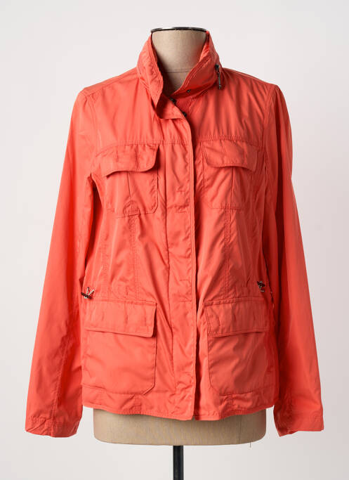 Coupe-vent manches longues a capuche orange REVER MILE femme