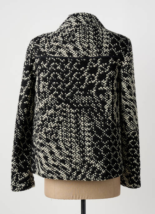 Veste casual col rond noir CHRISTINE LAURE femme