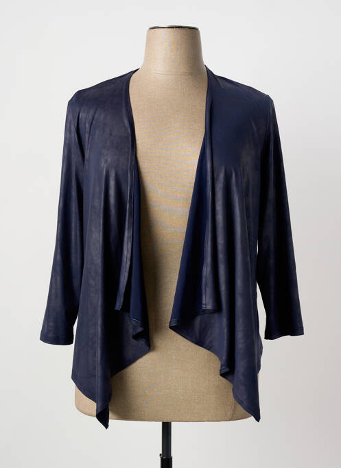 Veste casual coupe droite bleu FRANCE RIVOIRE femme