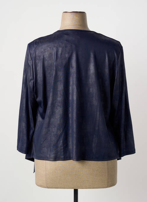 Veste casual coupe droite bleu FRANCE RIVOIRE femme