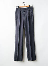 Pantalon droit fermeture zippée sous rabat avec crochet gris SANS MARQUE homme