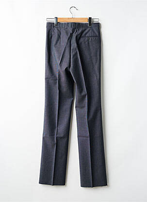 Pantalon droit fermeture zippée sous rabat avec crochet gris SANS MARQUE homme