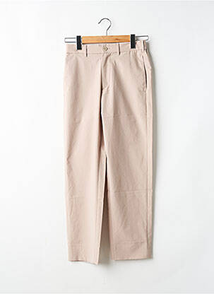 Pantalon 7/8 coupe droite beige UNIQLO homme