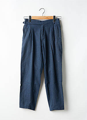Pantalon droit fermeture zippée sous rabat avec crochet gris SYN NYM homme