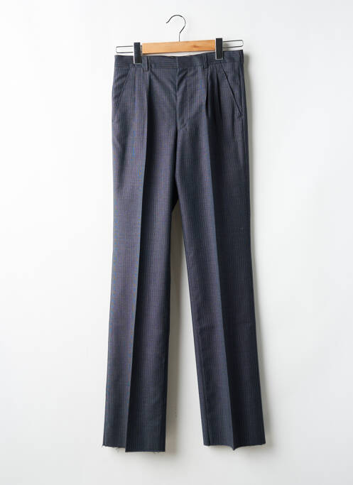 Pantalon droit fermeture zippée sous rabat avec crochet gris SANS MARQUE homme