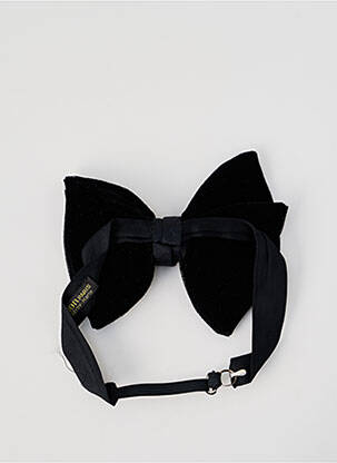 Noeud papillon tissage velours noir GUESDON homme