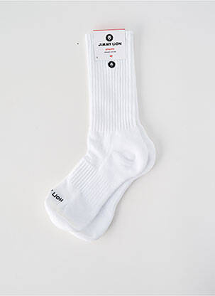 Chaussettes blanc JIMMY LION unisexe