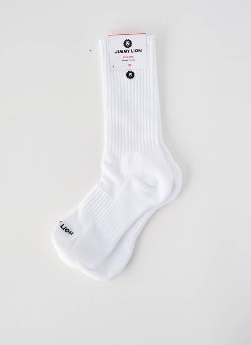 Chaussettes blanc JIMMY LION unisexe