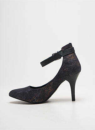 Escarpins type de semelle amortissante talon de 7 à 9cm noir LPB femme