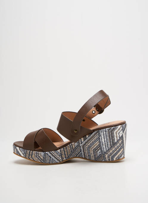 Sandales/Nu pieds marron LPB pour femme