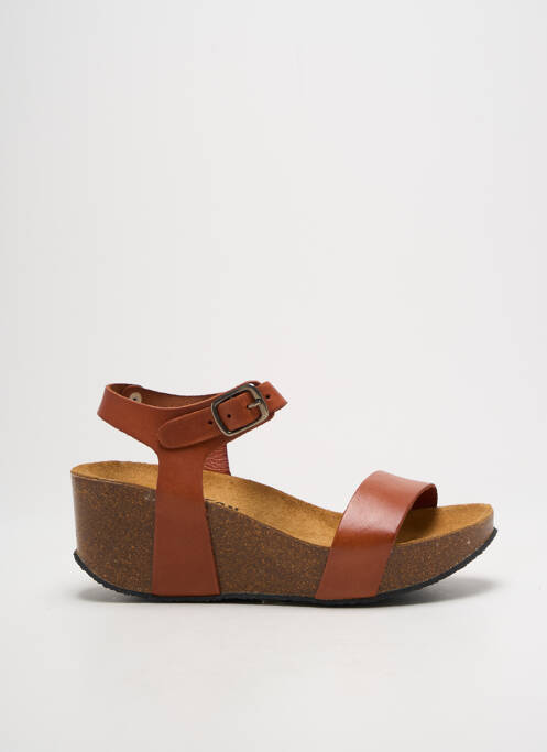 Sandales/Nu pieds marron PLAKTON pour femme