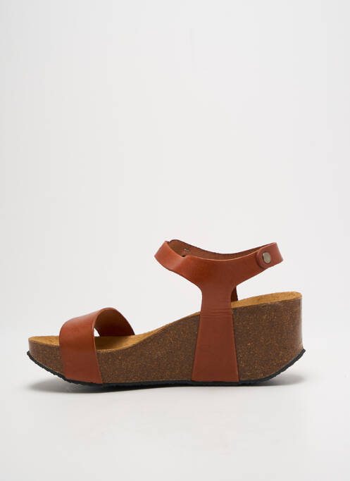 Sandales/Nu pieds marron PLAKTON pour femme