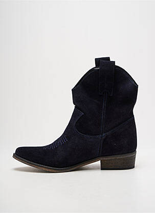 Bottines/boots bout pointu talon plat jusqu'à 3cm bleu ALFA femme