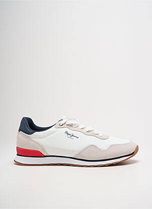 Baskets bout rond bout rond blanc PEPE JEANS homme